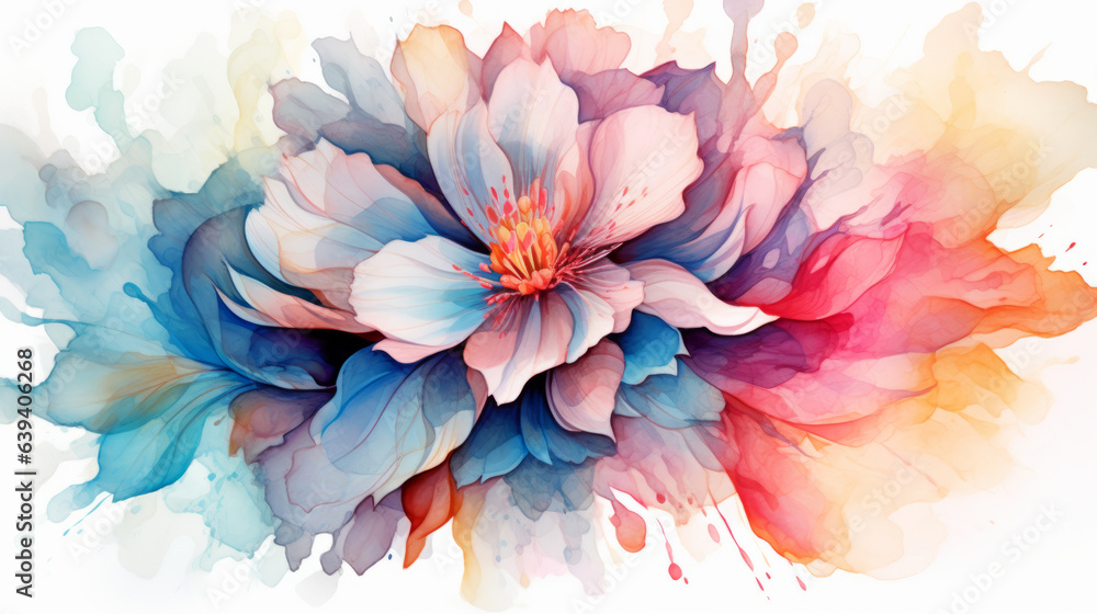 Obraz premium A vibrant flower on a clean white