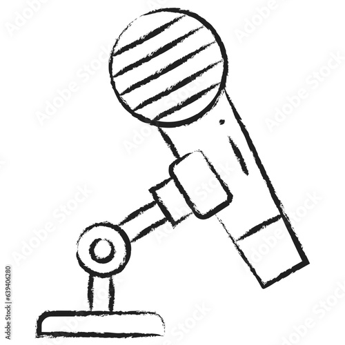 Hand drawn Microphone  icon