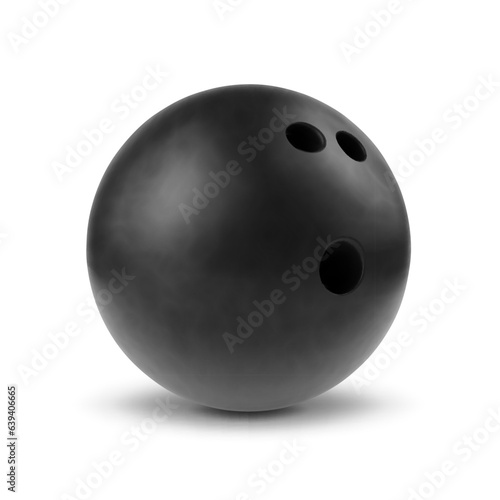 Bowling ball isolated on white background. EPS10 vector