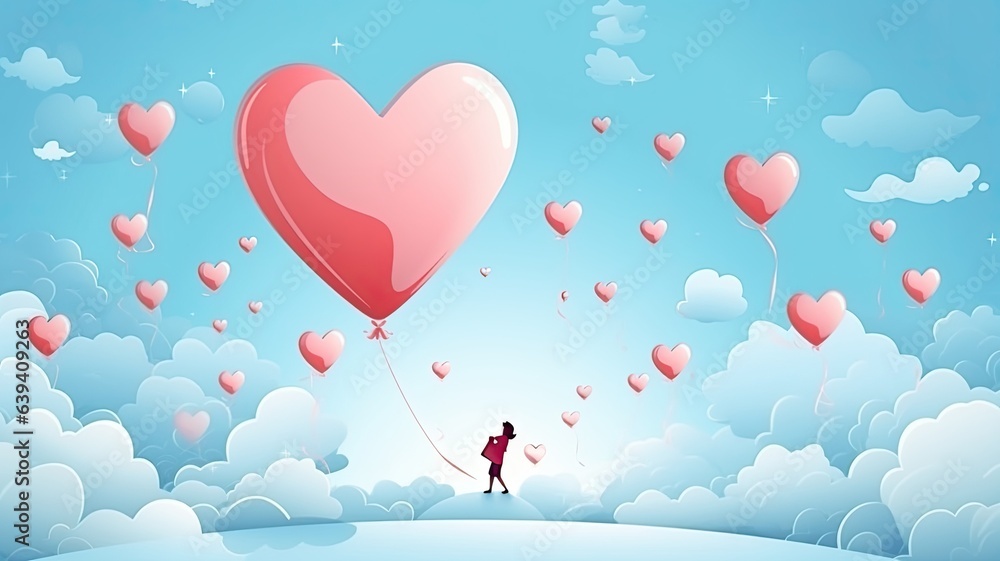 World heart day. Web banner with copy space
