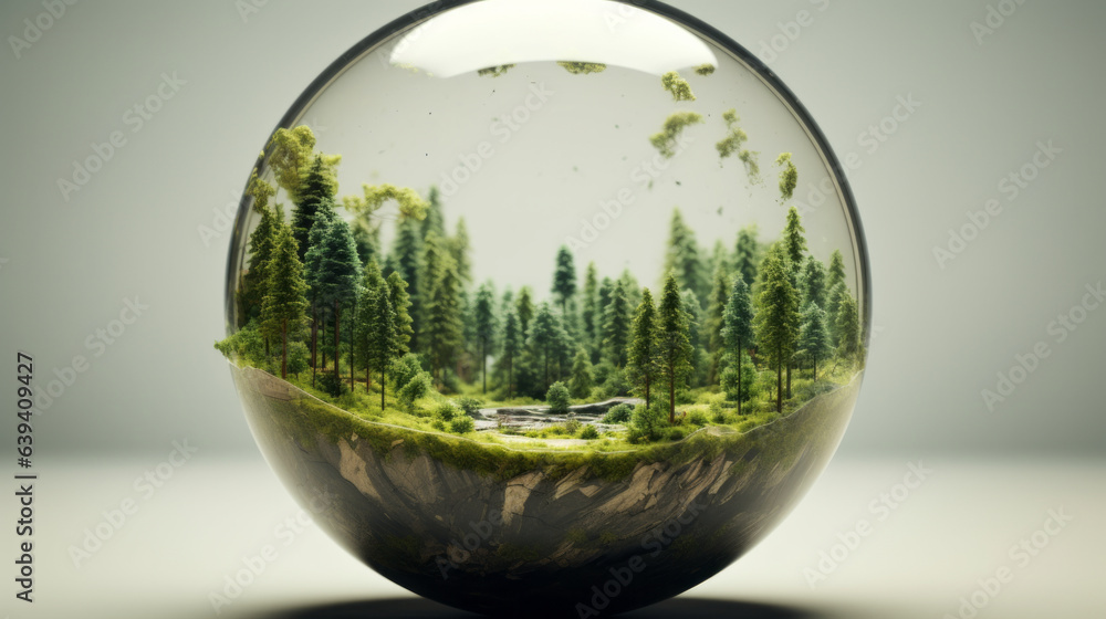 A mesmerizing glass ball with a captivating A mesmerizing glass ball with a captivating