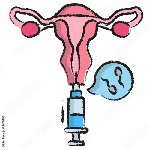 Hand drawn Fertilisation icon