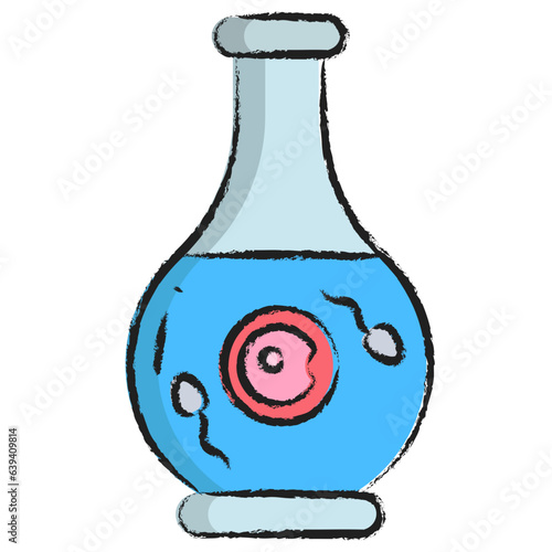 Hand drawn Ivf icon