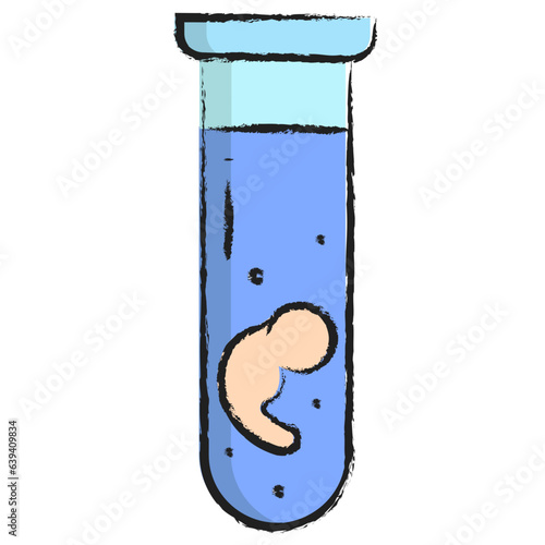 Hand drawn Test Tubes icon
