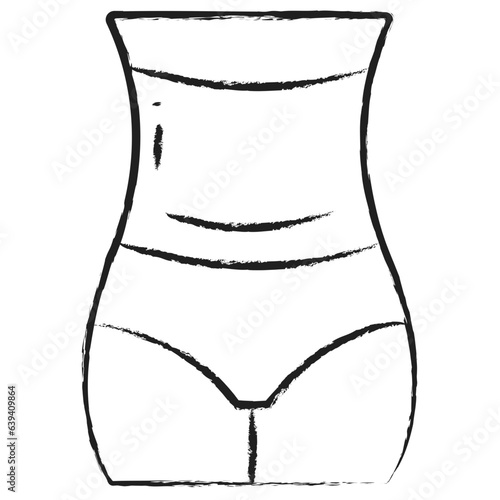 Hand drawn C-section delivery icon