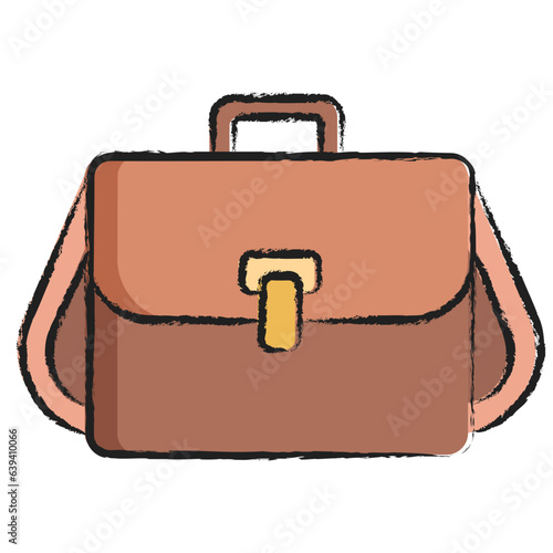 Hand drawn bag icon