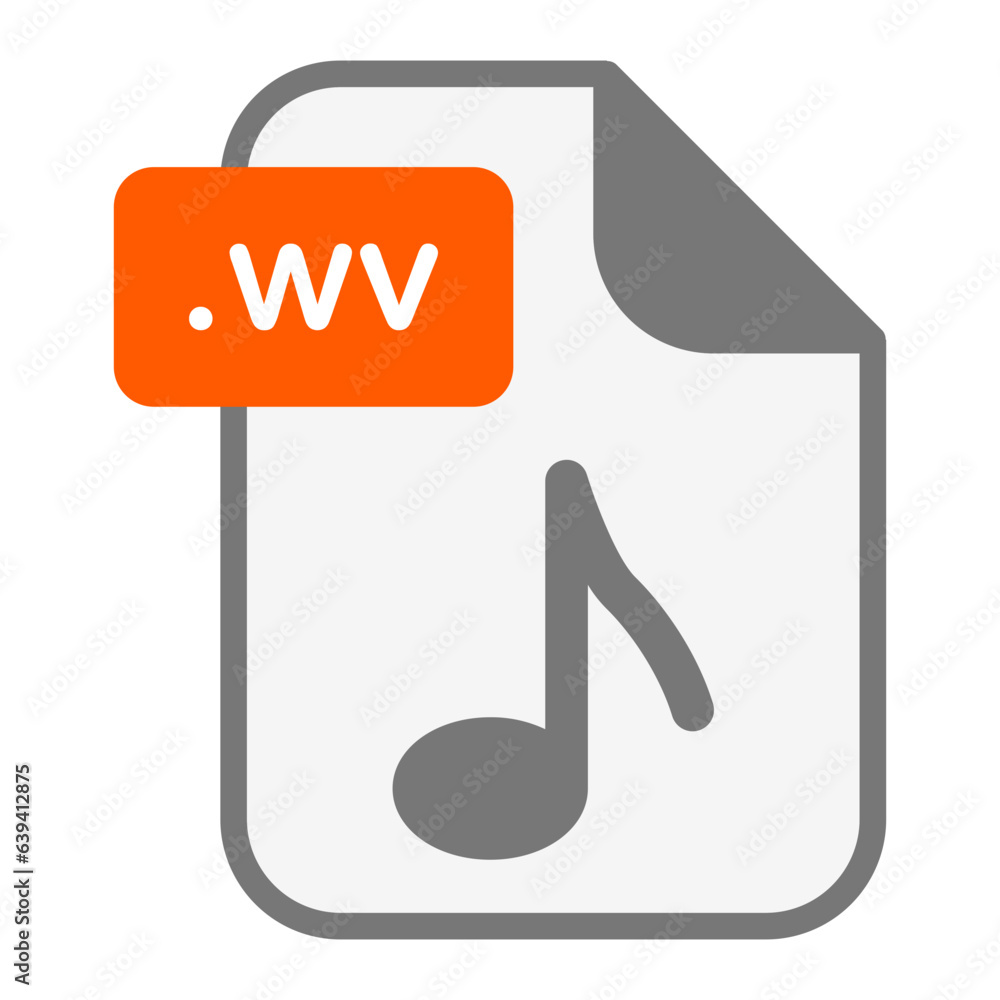 WV Audio Icon in SVG - Multimedia Sound Symbol WV Audio Icon in SVG - Multimedia Sound Symbol