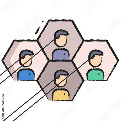Hand drawn Group icon