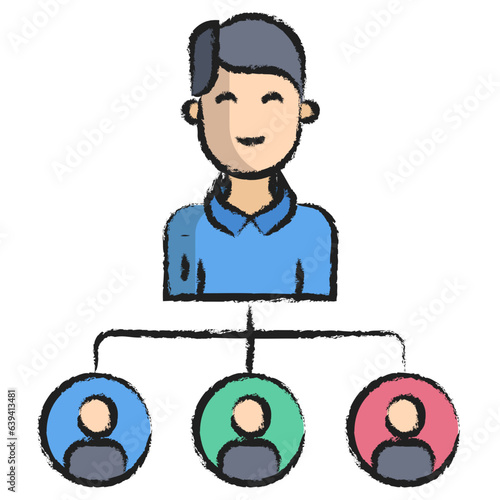 Hand drawn Manager icon