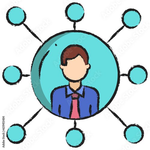 Hand drawn Network icon