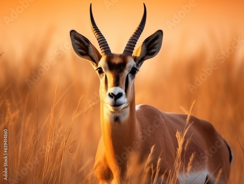 Antelope in its Natural Habitat, Wildlife Photography, Generative AI