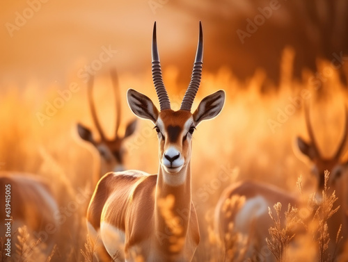 Antelope in its Natural Habitat, Wildlife Photography, Generative AI