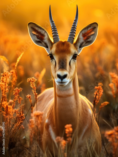 Antelope in its Natural Habitat  Wildlife Photography  Generative AI