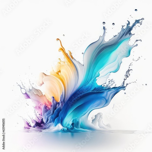 splash isolated on white background