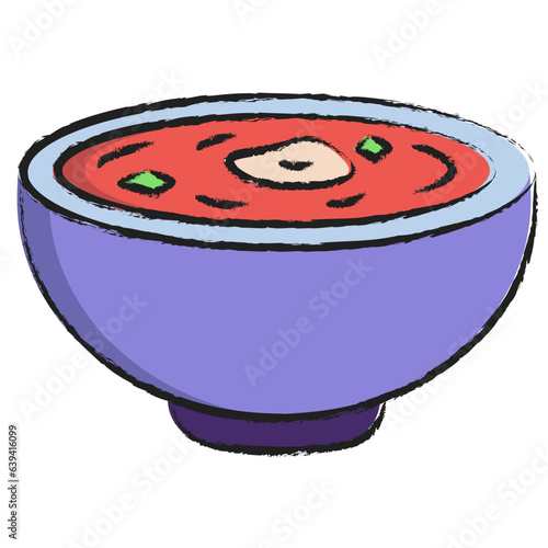 Hand drawn Borscht icon
