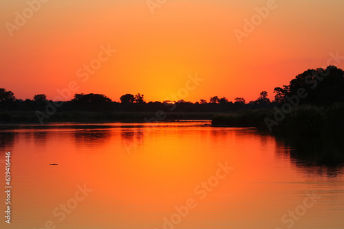 Sonnenuntergang Sabie River- Südafrika / Sundown Sabie River - South Africa /