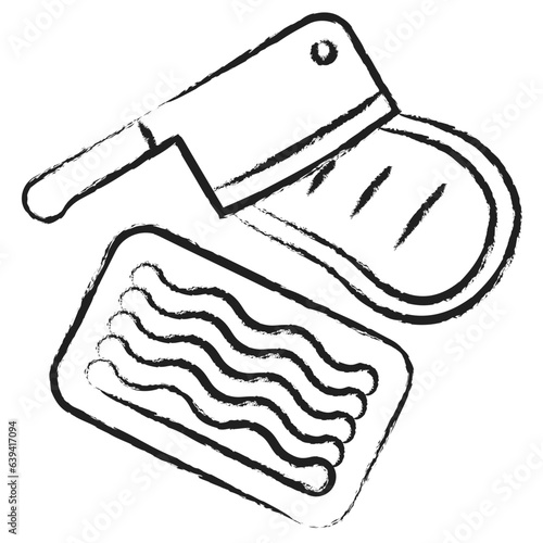 Hand drawn Ground beef cut icon