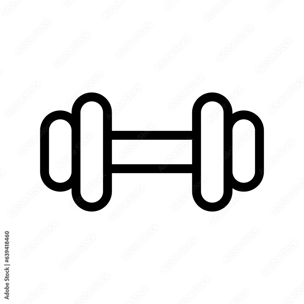 Dumbbell Icon - Fitness and Gym Equipment Vector Symbol Dumbbell Icon - Fitness and Gym Equipment Vector Symbol