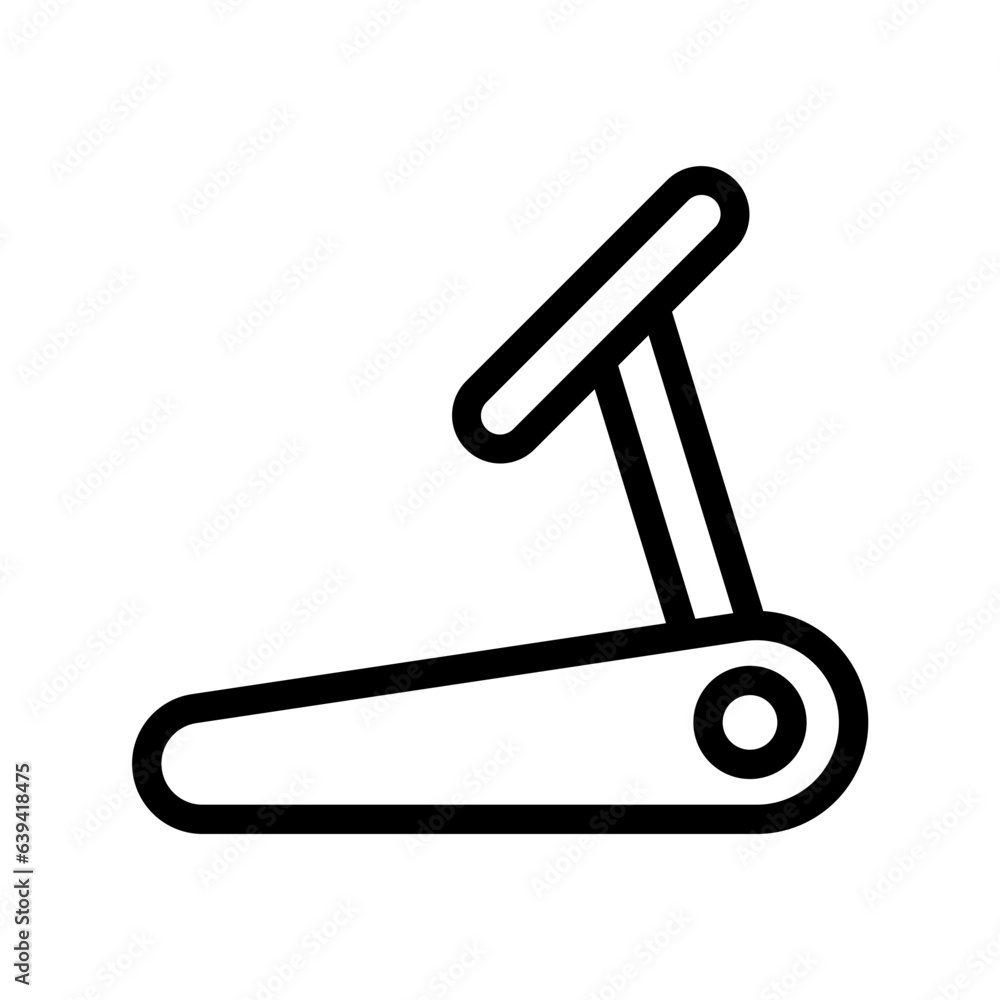 Treadmill Icon - Fitness and Gym Equipment Vector Symbol Treadmill Icon - Fitness and Gym Equipment Vector Symbol