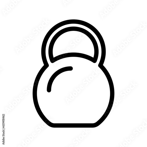 Kettlebell Icon - Fitness and Gym Equipment Vector Symbol