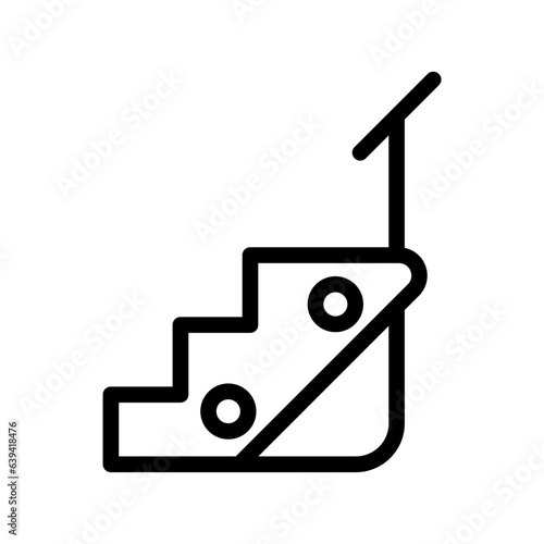 Stair Stepper Icon - Fitness and Gym Equipment Vector Symbol