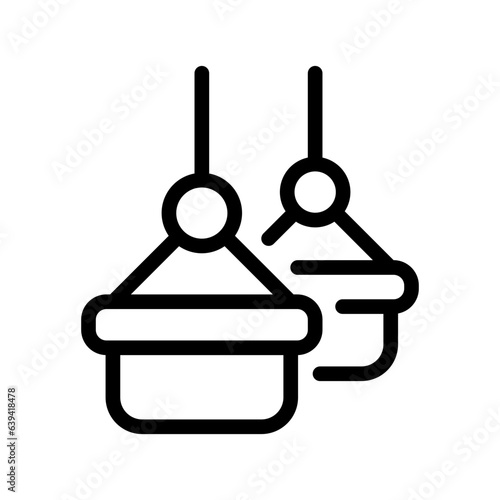 TRX Icon - Fitness and Gym Equipment Vector Symbol