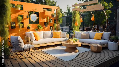 high resolution photography landscape design, absolutely open space snack-bar and blended with the garden, flat space, beers, wisky and black ladies, dreamy space for conversation pit, micelio and woo photo