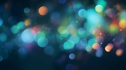 Multicolor bokeh, raining light, blurry lights, blurry background, rainbow confettis on a black background, colorful, night lights, city lights, haze, depth of field, round bokeh, circle bokeh