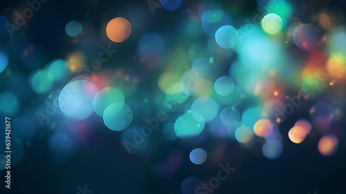 Multicolor bokeh, raining light, blurry lights, blurry background, rainbow confettis on a black background, colorful, night lights, city lights, haze, depth of field, round bokeh, circle bokeh