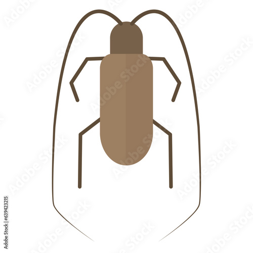 Isolated colored cockroach insect animal icon Vector