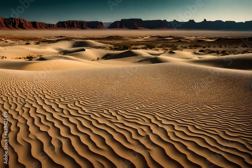 desert landscape where the sands and dunes are made up of swirling galaxies and constellations  blurring the lines between the earthly and the cosmic