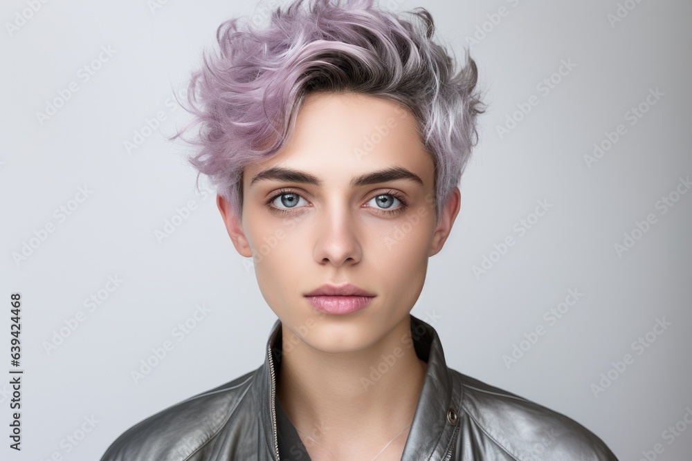 Portrait of non-binary person Portrait of non-binary person