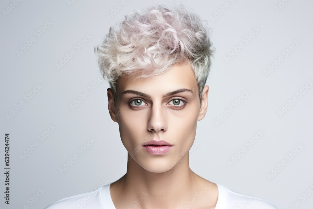 Portrait of non-binary person Portrait of non-binary person