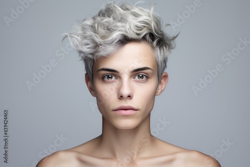 Portrait of non-binary person 