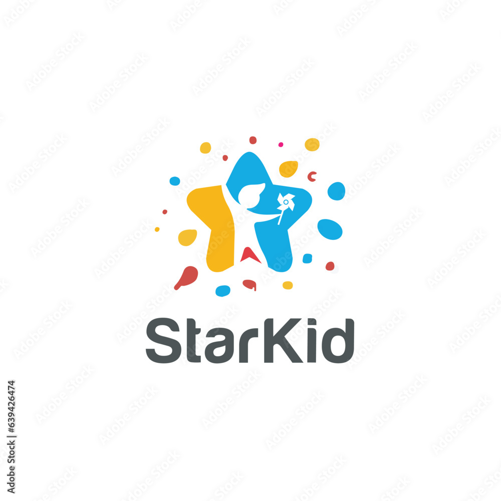 Star Kid logo design Star Kid logo design