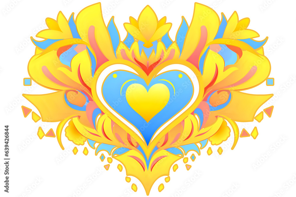 golden heart with wings golden heart with wings