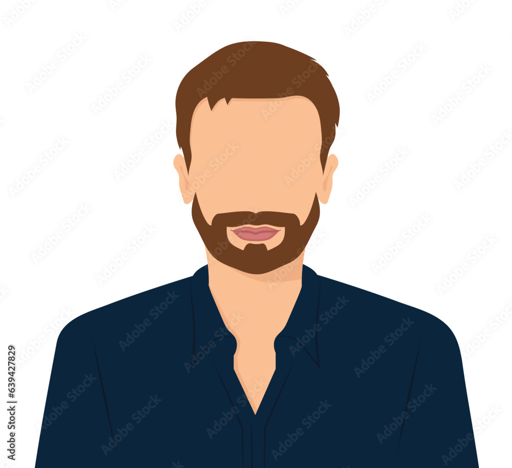 handsome young man portrait- vector illustration handsome young man portrait- vector illustration