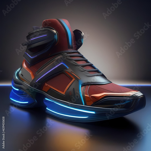 #Futurist #sneakers #2050 #photoproduct #detailedAIGenerative ##FutureOfTechnology photo