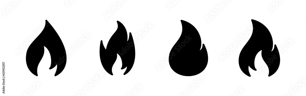 Fire icon vector. fire flame icon
