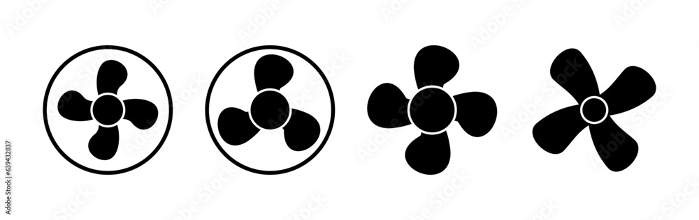 Fan icon vector. blower icon. propeller. ceiling Fan icon vector. blower icon. propeller. ceiling