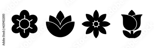 Wallpaper Mural Flower icon vector. floral icon. flower logo Torontodigital.ca