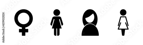 Female icon vector. toilet icon. restroom sign. gender