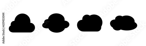 Cloud icon vector. cloud data. cloud services