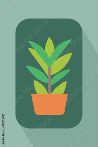 plant growing application icon style minimalistic vector graphic flat icon
