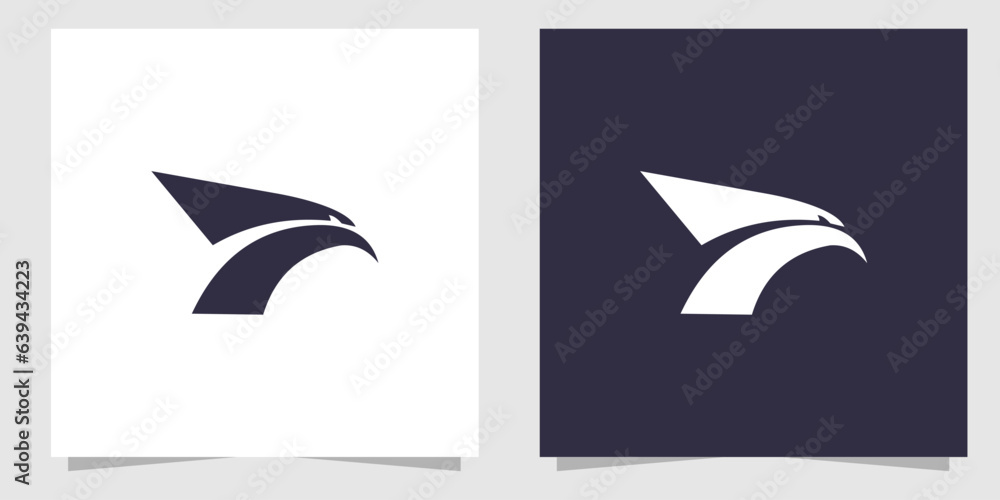 letter f with falcon logo design Stock Vector | Adobe Stock