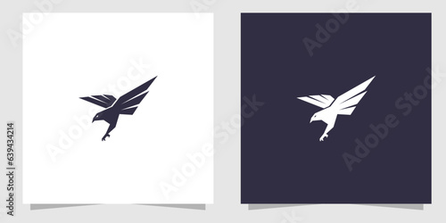 eagle logo design vector
