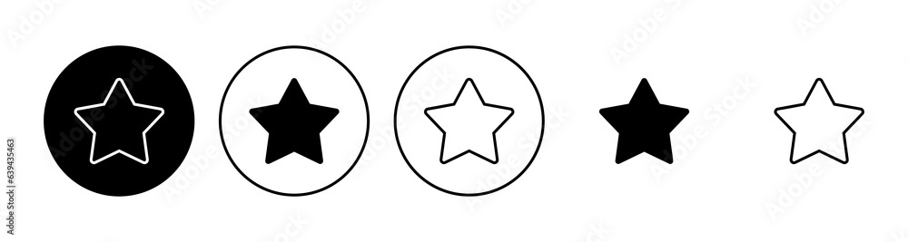 Obraz premium Star Icon set. rating icon vector. favourite star icon