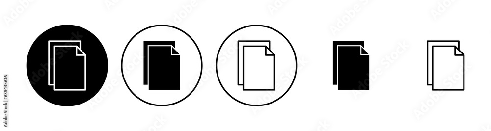 Document icon set. Paper icon. File Icon Document icon set. Paper icon. File Icon