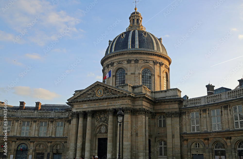 Mazarine Library at sunset, Paris