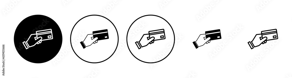 Credit card icon set. Credit card payment icon vector Credit card icon set. Credit card payment icon vector